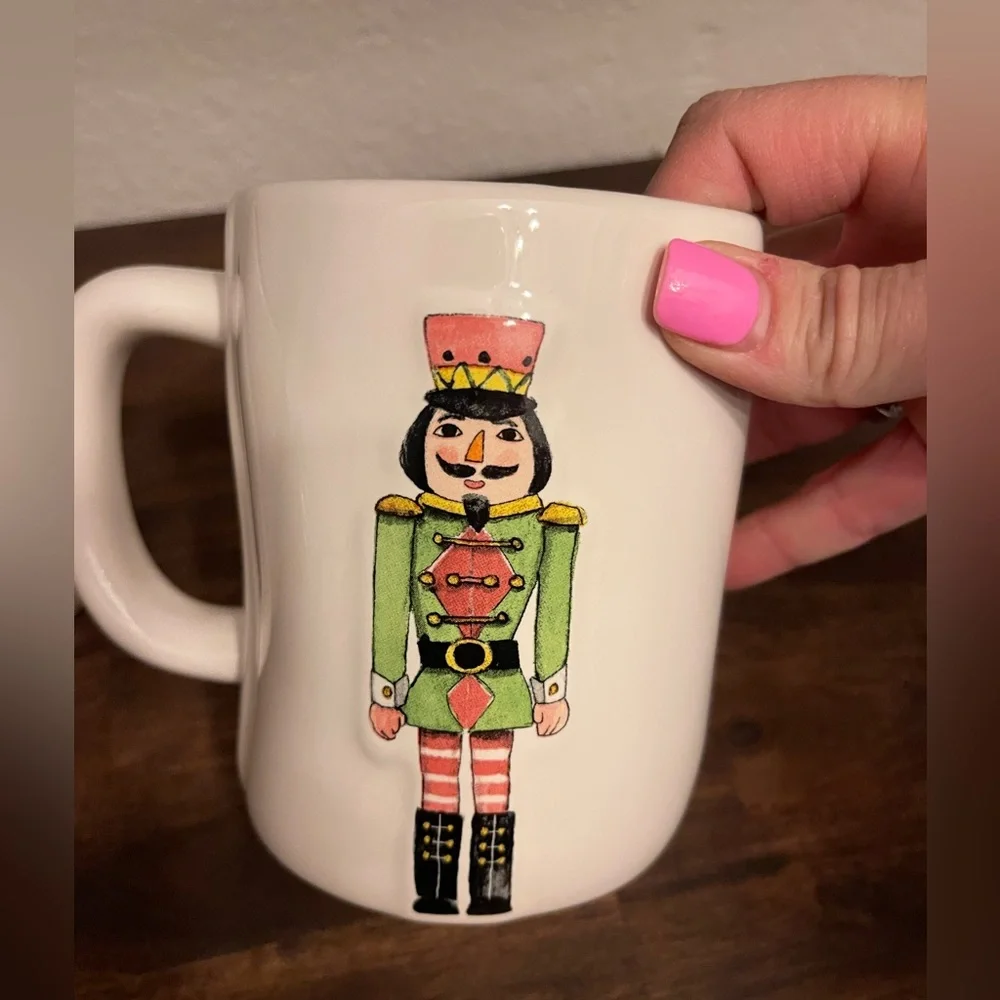 New Rae Dunn set‎ of 2 Nutcracker two-sided Christmas mugs